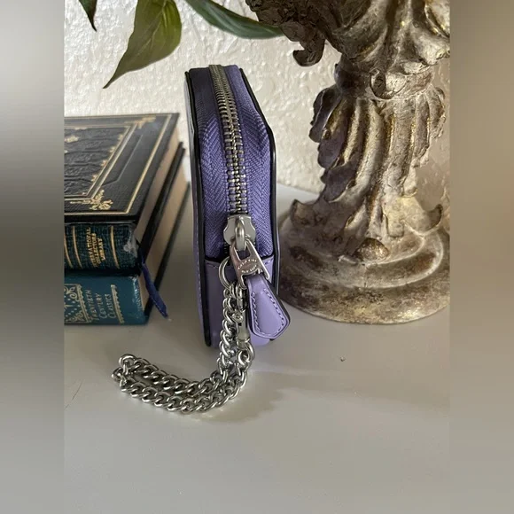 Coach Mollie Tote 25 Purple Floral Print with Lavender Wristlet - Picture 15 of 16